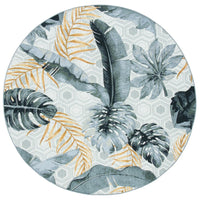 Barbados Finchen Tropical Indoor/ Outdoor Patio Backyard Soft Rug