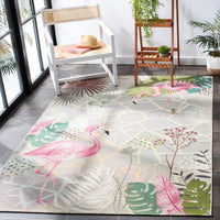Barbados Vivianne Tropical Indoor/ Outdoor Patio Backyard Soft Rug