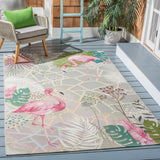 Barbados Vivianne Tropical Indoor/ Outdoor Patio Backyard Soft Rug
