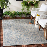 Courtyard Aquata Indoor/ Outdoor Patio Backyard Rug