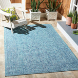 Courtyard Aquata Indoor/ Outdoor Patio Backyard Rug