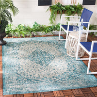Courtyard Suzann Indoor/ Outdoor Patio Backyard Soft Rug