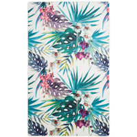 Daytona Leann Graphic Floral Machine Washable Soft Rug