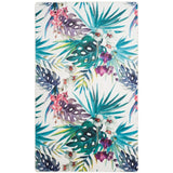 Daytona Leann Graphic Floral Machine Washable Soft Rug