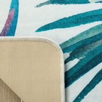 Daytona Leann Graphic Floral Machine Washable Soft Rug