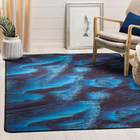 Daytona Melody Graphic Abstract Machine Washable Soft Rug