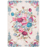 Daytona Rosann Graphic Floral Machine Washable Soft Rug