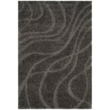 Florida Shag Sigtraud Abstract Waves Thick Soft Area Rug