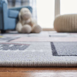 Kids Playhouse Arendine Hopscotch Machine Washable Area Soft Rug