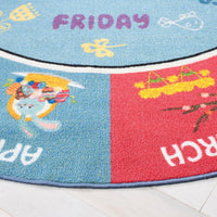 Kids Playhouse Avril Days and Months Machine Washable Soft Rug