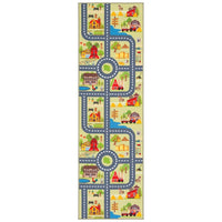 Kids Playhouse Violanthi Neighborhood Road Machine Washable Soft Rug