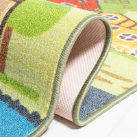 Kids Playhouse Violanthi Neighborhood Road Machine Washable Soft Rug