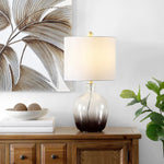 Lighting 23-inch Remzi Ombre Grey LED Table Lamp - 12" W x 12" L x 23" H
