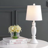 Kian Farmhouse White 24-inch LED Table Lamp - 10"x10"x24"
