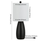 Arlia Modern 24-inch LED Table Lamp (Set of 2) - 10" W x 10" L x 24" H