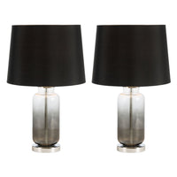 Kelsia 21-inch Ombre Glass LED Table Lamp (Set of 2) - 14.2" W x 14.2" L x 21.2" H