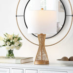 Lighting Magnus Natural Bamboo 26-inch LED Table Lamp - 13" W x 13" L x 25.5" H