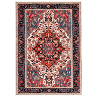 Riviera Cliff Oriental Machine Washable Soft Rug