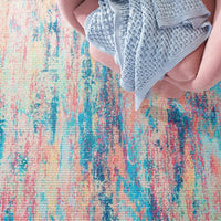 Sequoia Dicky Abstract Machine Washable Soft Rug