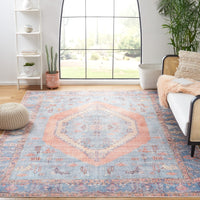 Serapi Annaelle Shabby Chic Distressed Machine Washable Soft Rug