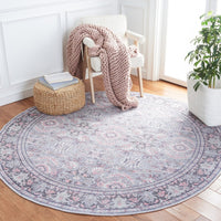 Serapi Arty Medallion Distressed Machine Washable Soft Rug