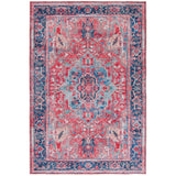 Serapi Dinja Medallion Distressed Machine Washable Soft Rug