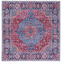 Serapi Elen Medallion Distressed Machine Washable Soft Rug