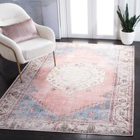 Serapi Fiorenza Shabby Chic Distressed Machine Washable Soft Rug