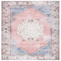 Serapi Gulzada Shabby Chic Distressed Machine Washable Soft Rug