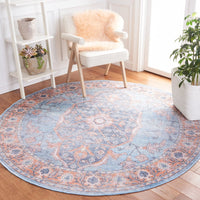 Serapi Steffie Medallion Distressed Machine Washable Soft Rug