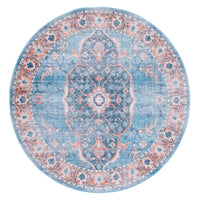Serapi Steffie Medallion Distressed Machine Washable Soft Rug
