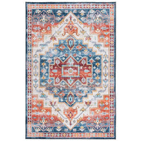 Tucson Hilderose Oriental Medallion Machine Washable Soft Rug