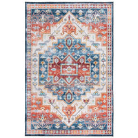 Tucson Hilderose Oriental Medallion Machine Washable Soft Rug