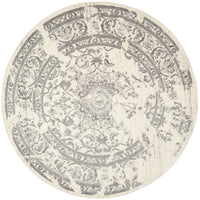 Luxurious Vintage Ivory Silver Area Rugs