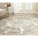 Luxurious Vintage Ivory Silver Area Rugs