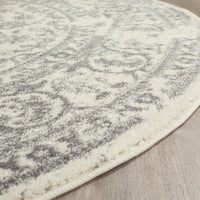 Luxurious Vintage Ivory Silver Area Rugs