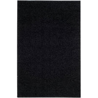 Black Soft Plush Shag Area Rug