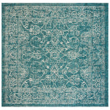 Courtyard Aquata Indoor/ Outdoor Patio Backyard Rug