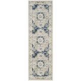 Vintage Ivory Blue Area Rug