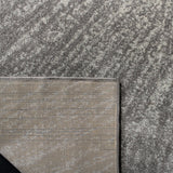 Contemporary Burst Pattern Dark Grey Ivory Soft Area rugs