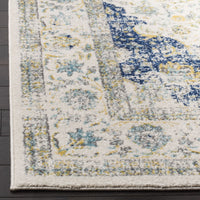 Vintage Ivory Blue Area Rug