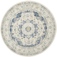 Vintage Ivory Blue Area Rug