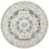 Vintage Ivory Blue Area Rug