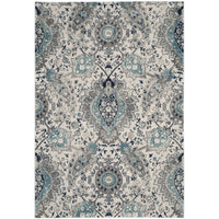 Floral Cream/ Light Grey/Gray Area Rugs