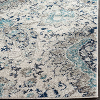 Floral Cream/ Light Grey/Gray Area Rugs