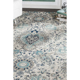 Floral Cream/ Light Grey/Gray Area Rugs
