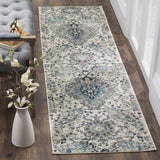 Floral Cream/ Light Grey/Gray Area Rugs