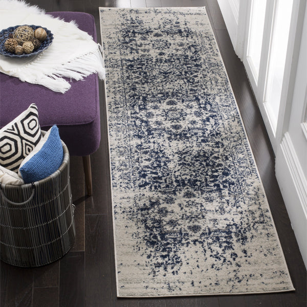 Contemporary Cream/ Navy Rugs