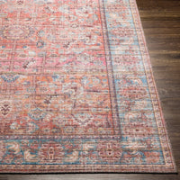 Traditional Medallion Machine Washable Area Soft Rug