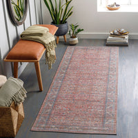 Traditional Medallion Machine Washable Area Soft Rug